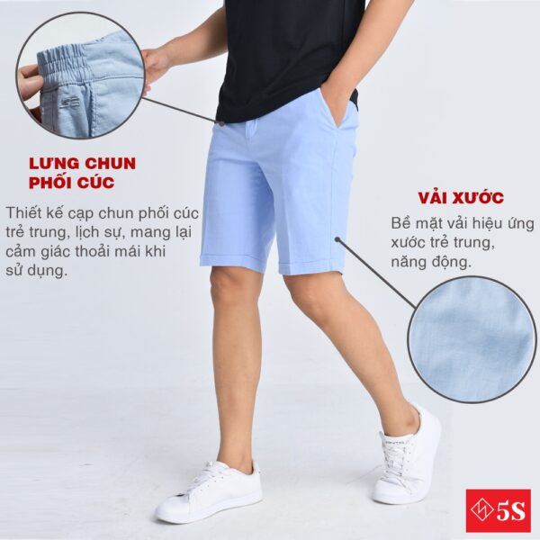 Quần Short Nam KaKi 5S ( 6 màu), Chất Liệu Cotton Premium Bền Màu, Co Giãn Tốt (QSK21004) - Hình ảnh 4