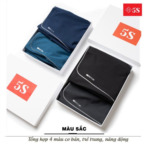 Quần Short Nam Vải Gió 5S (5 màu), Siêu Nhẹ, Bền Màu, Dáng Thể Thao, Thiết Kế Trẻ Trung Năng Động (QSG001-05) - Hình ảnh 6