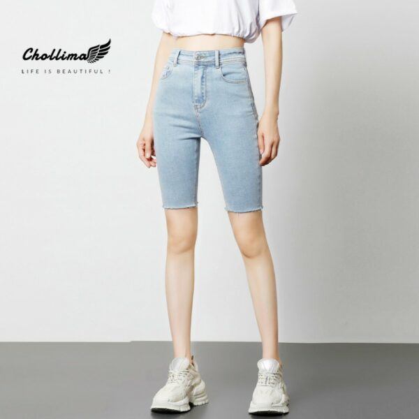 Quần shorts ngố jean co giãn Chollima QS024 phong cách hàn quốc trẻ trung năng động