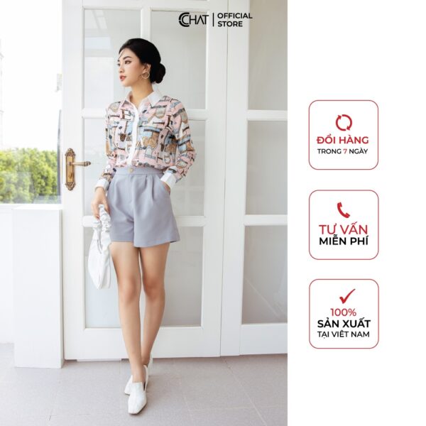 Quần sooc 2 ly chun TS CChat Clothes - Hình ảnh 4