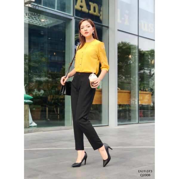 Quần tây nữ mẫu quần âu nữ dáng baggy cơ bản chất vải tuyết mưa Elimaz Q2008