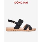 “TẶNG NGAY 30K khi theo dõi gian hàng “Giày Sandal đế bằng nữ Đông Hải quai ngang đế cao su 3cm – S85L7