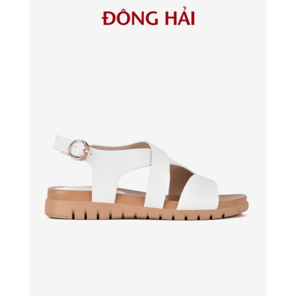 "TẶNG NGAY 30K khi theo dõi gian hàng "Giày sandal nữ Đông Hải quai ngang ôm chân đế cao su 3cm chống trượt- S85M3 - Hình ảnh 8