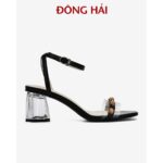 “TẶNG NGAY 30K khi theo dõi gian hàng “Sandal nữ Đông Hải gót vuông quai ngang đế cao 7cm trong suốt – S85P2