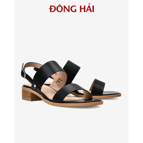 "TẶNG NGAY 30K khi theo dõi gian hàng "Sandal nữ Đông Hải quai ngang bản to tạo hiệu ứng thon chân đế cao 3cm - S85O4 - Hình ảnh 3