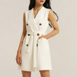 Váy liền Blazer Linen 2ND DATE BL016CW
