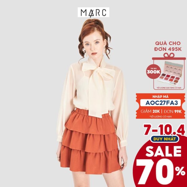 Váy nữ MARC FASHION lưng thun 3 tầng xòe