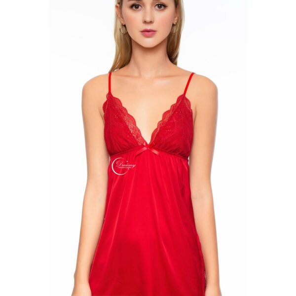Váy ngủ 2 dây lụa mềm mịn quyến rũ , đồ ngủ sexy gợi cảm mặc nhà nữ dáng xòe phối ren cách điệu DREAMY VX11 - Ảnh 6