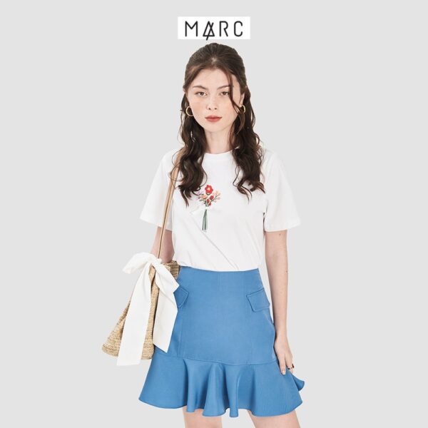 Váy nữ MARC FASHION mini hạ eo bèo nhấn nắp túi - Hình ảnh 3