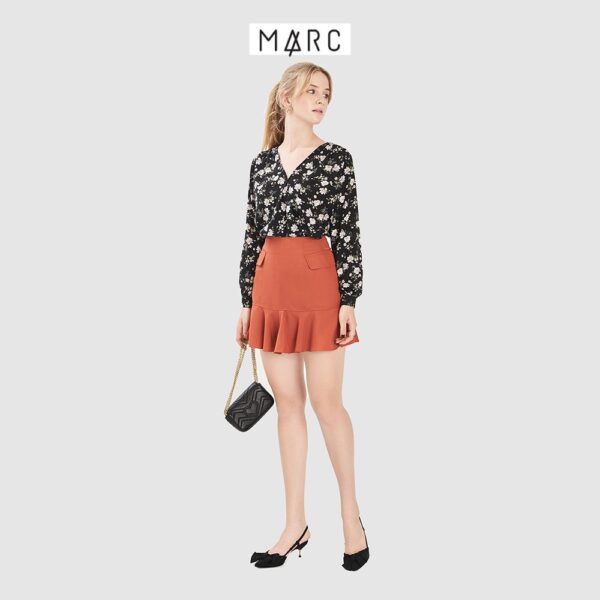 Váy nữ MARC FASHION mini hạ eo bèo nhấn nắp túi - Hình ảnh 5