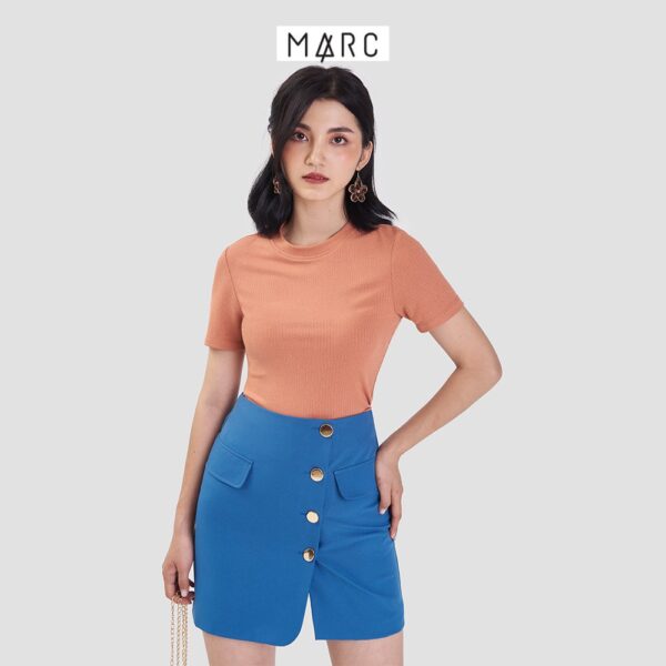 Váy nữ MARC FASHION mini nhấn hàng nút đắp chéo - Hình ảnh 2