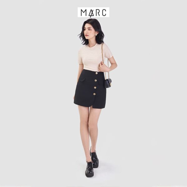 Váy nữ MARC FASHION mini nhấn hàng nút đắp chéo - Hình ảnh 3