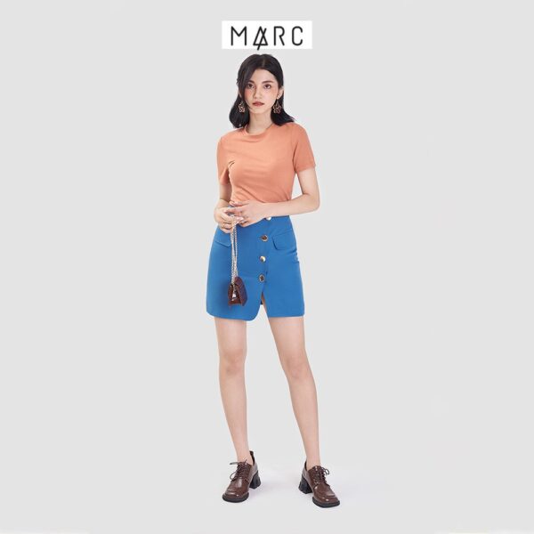 Váy nữ MARC FASHION mini nhấn hàng nút đắp chéo - Hình ảnh 4