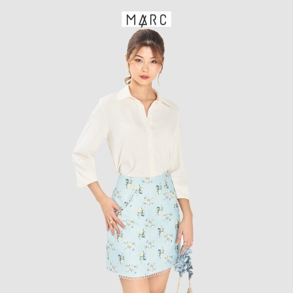 Váy nữ MARC FASHION mini viền ren họa tiết hoa - Hình ảnh 3