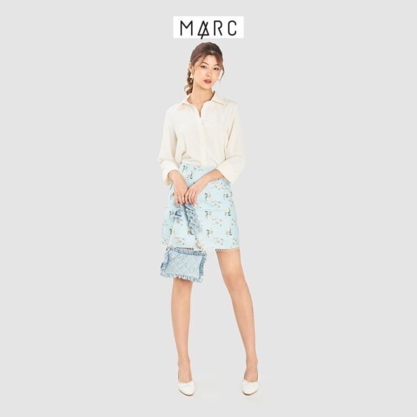 Váy nữ MARC FASHION mini viền ren họa tiết hoa - Hình ảnh 6