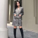 Váy Vest nữ họa tiết kẻ 2ND DATE BL009GGC