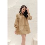 XIPI – Đầm Babydoll Màu Da
