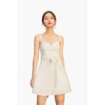 XIPI – Đầm Ngực Xếp A Cột Nơ