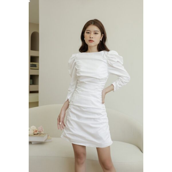 XIPI - Đầm Nhún Màu Trắng