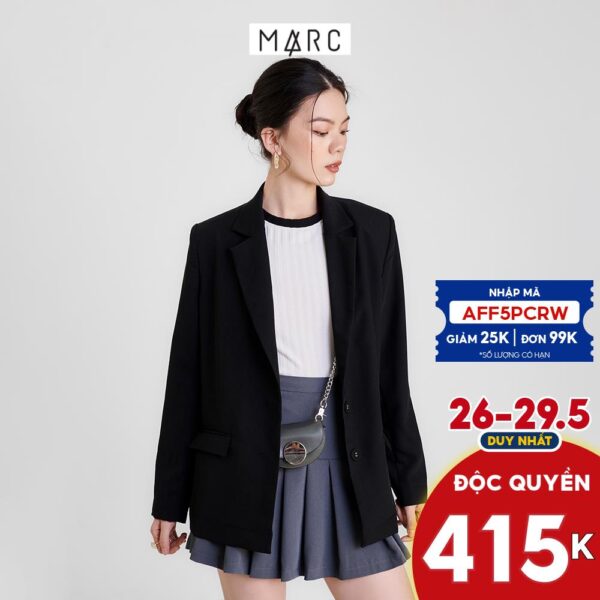 Áo blazer nữ MARC FASHION form suông cơ bản CBPH0330