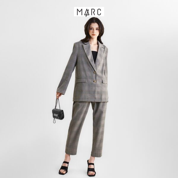 Áo blazer nữ MARC FASHION oversize caro FAPH0599 - Hình ảnh 3