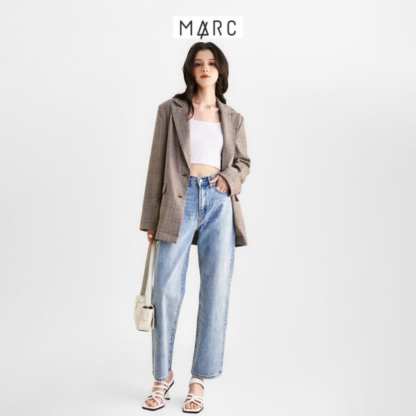 Áo blazer nữ MARC FASHION oversize caro FAPH0599 - Hình ảnh 4