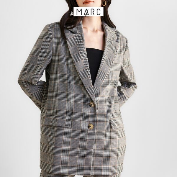 Áo blazer nữ MARC FASHION oversize caro FAPH0599 - Hình ảnh 8