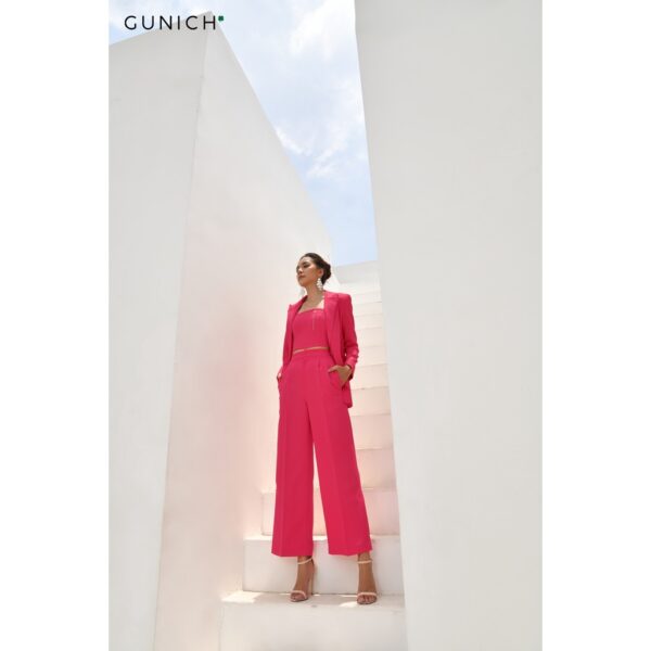 Áo blazer vest basic hồng bacon Gunich - Ảnh 2
