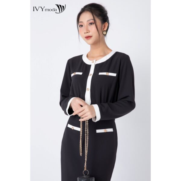 Áo croptop nữ bo gấu IVY moda MS 17M6943 - Hình ảnh 2