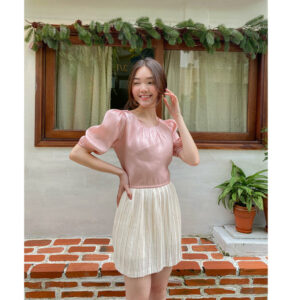 Áo croptop nữ tay ngắn, LUCETFASHION Fancy Top, áo kiểu nữ