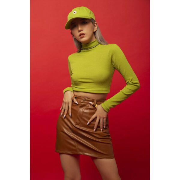 Áo Croptop Tay Dài Xanh TARTAN - T-TitTotTet Croptop / Green - TIẾT KIỆM 𝟗𝟗𝐤 khi mua combo 4 sản phẩm !! - Hình ảnh 3