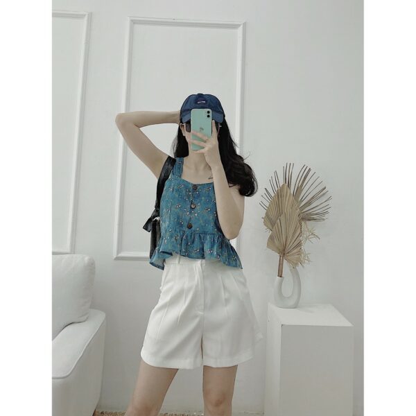 Áo nữ Yu Cherry YA334 BUTTON TANK TOP - Ảnh 6