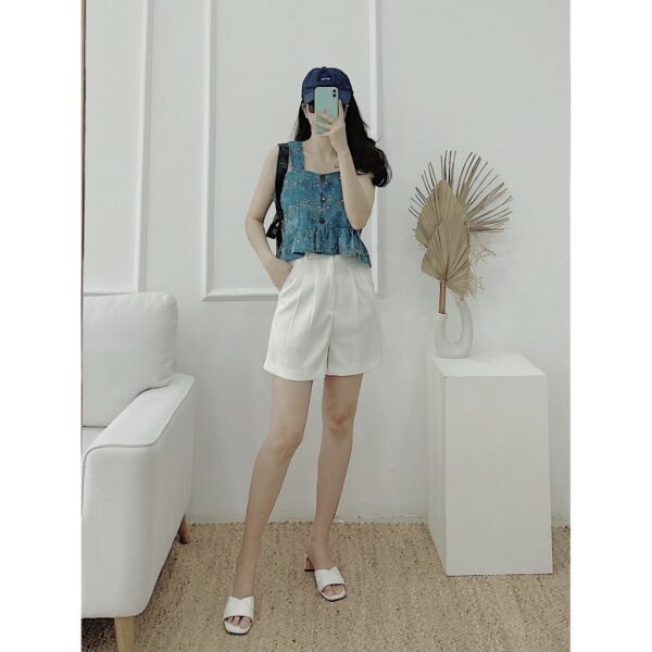 Áo nữ Yu Cherry YA334 BUTTON TANK TOP - Ảnh 8