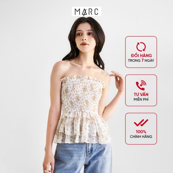 Áo ống nữ MARC FASHION smocking form peplum FALH0426