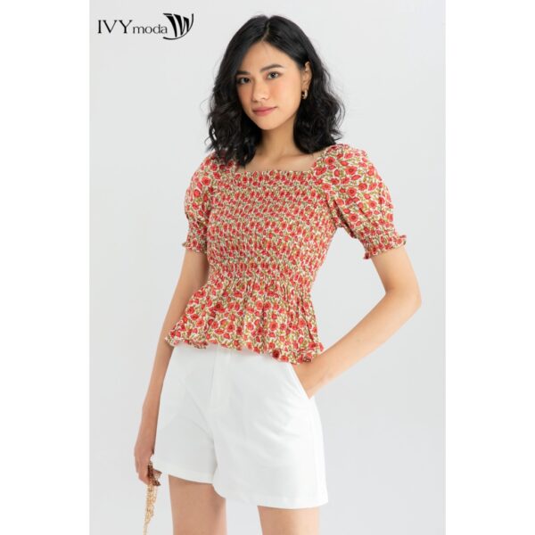 Áo ôm chần chun co giãn nữ IVY moda MS 16B8698 - Hình ảnh 2