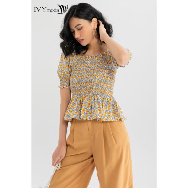 Áo ôm chần chun co giãn nữ IVY moda MS 16B8698 - Hình ảnh 3
