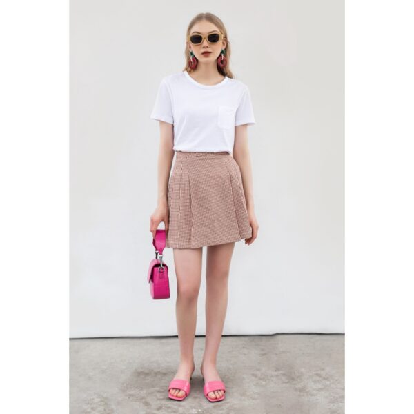 Áo phông tshirt cổ tròn basic trắng 2LTS0012 ADORE DRESS - Hình ảnh 3