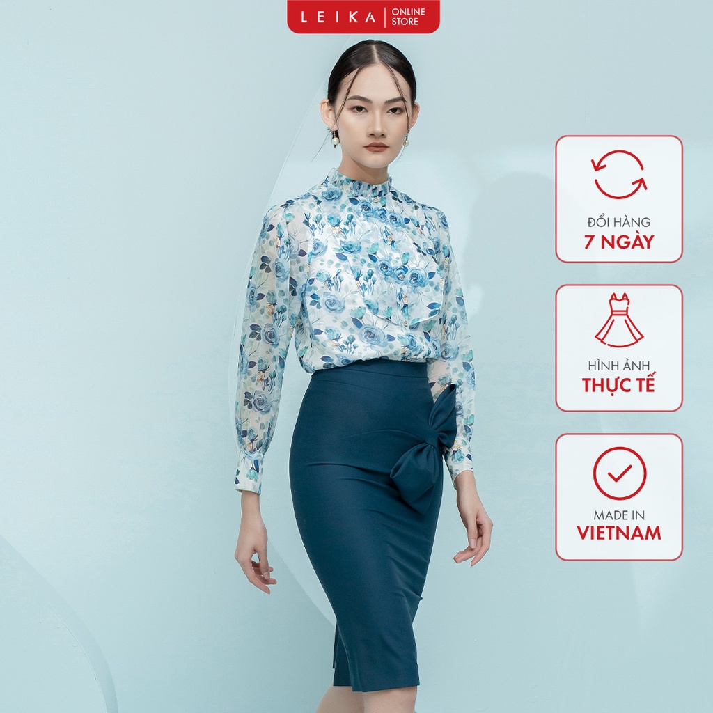 Áo Sơ mi DT cổ xếp bèo LEIKA