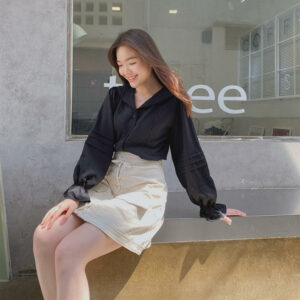 Áo sơ mi nữ Hàn Quốc, LUCETFASHION Helen Shirt, áo sơ mi nữ kiểu