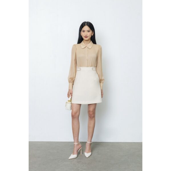 Áo Sơ Mi Tơ Cúc Trai Dáng Công Sở Design By LEMIA - 22A056 - Hình ảnh 6