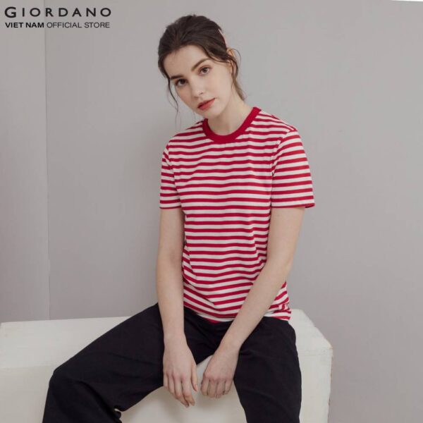 Áo Thun Cổ Tròn Nữ Giordano 05329329 - Hình ảnh 5