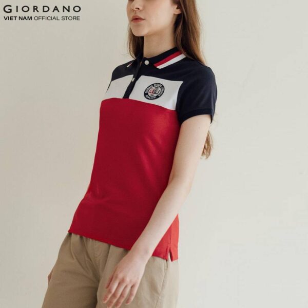 Áo Thun Có Cổ Nữ Giordano Polo 05319322 - Hình ảnh 3