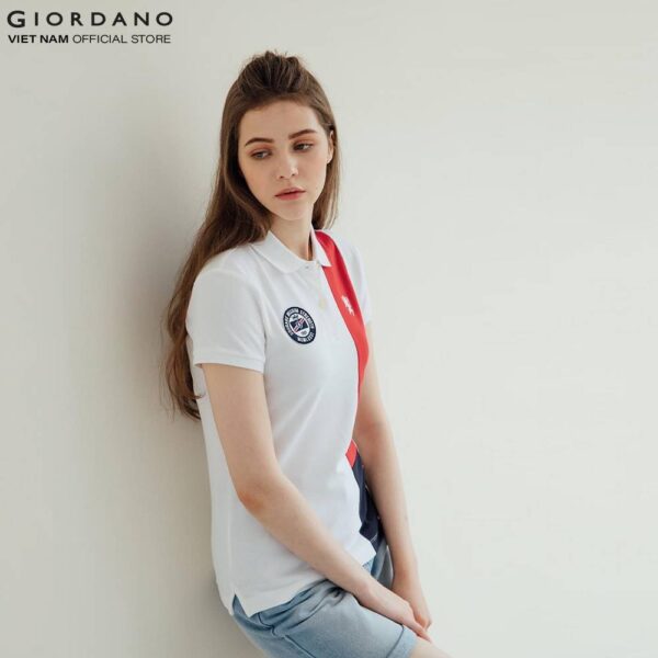Áo Thun Có Cổ Nữ Giordano Polo 05319322 - Hình ảnh 6