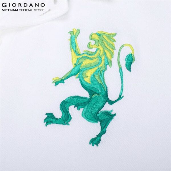 Áo Thun Có Cổ Nam Logo Lion Giordano 01010222 - Hình ảnh 7