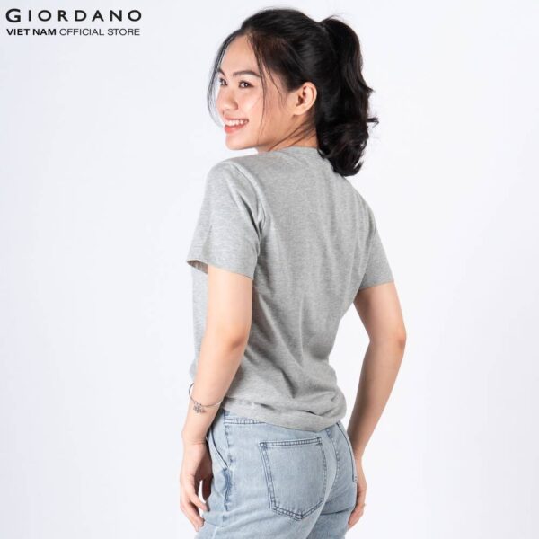 Áo Thun Nữ Cổ Tròn Giordano 05329329 - Ảnh 2