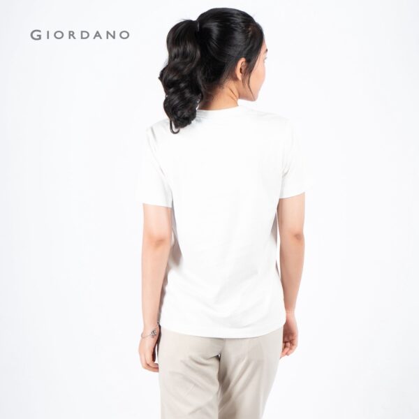 Áo Thun Nữ Cổ Tròn Giordano 05329329 - Ảnh 5