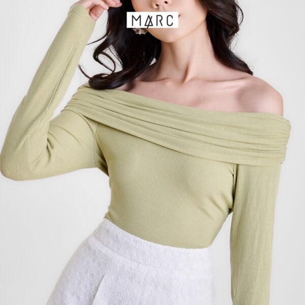 Áo thun nữ MARC FASHION gân tay dài trễ vai FALH0409 - Hình ảnh 6