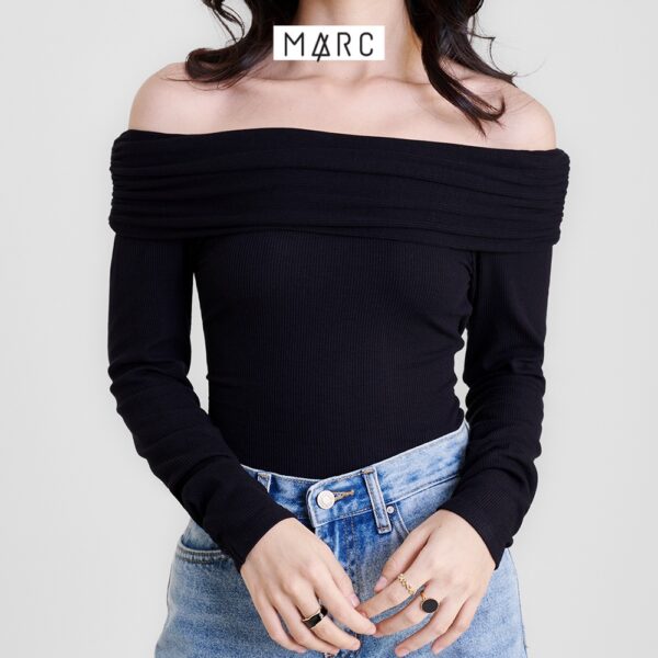 Áo thun nữ MARC FASHION gân tay dài trễ vai FALH0409 - Hình ảnh 7