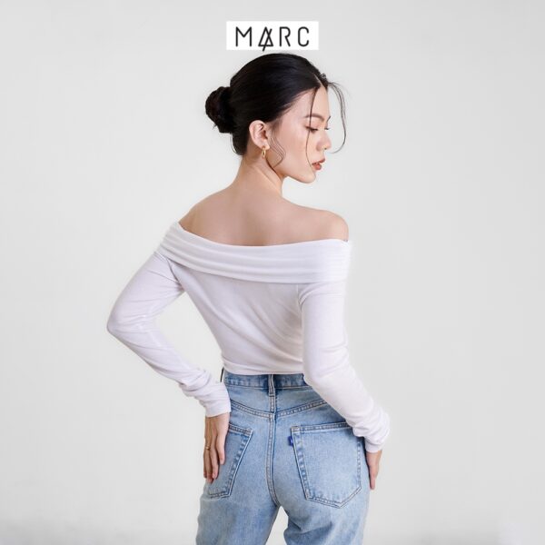 Áo thun nữ MARC FASHION gân tay dài trễ vai FALH0409 - Hình ảnh 8