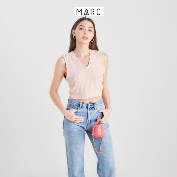 Áo thun nữ MARC FASHION sát nách crop kiểu gile CBPH0327 - Hình ảnh 2